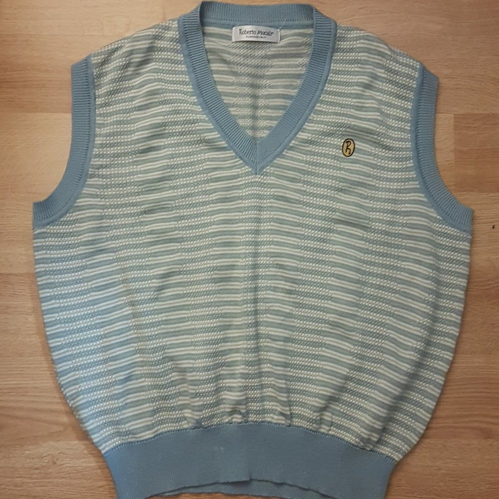 Roberto Mocali made in Florence Italy, Striped knitted vest